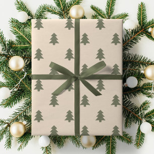 Minimalistische Kerst-Den Minimalistische Boho Win Cadeaupapier