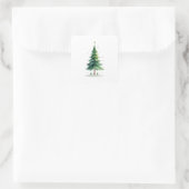 Minimalistische Kerst-Den Stickers – Vakantie  (Tas)