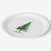 Minimalistische Kerst-Dennenboom Bord – Kerstmaalt (Gekanteld)