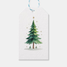 Minimalistische kerst dennenboomstickers – Kerstva