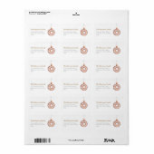 Minimalistische kerst donut Ornament Etiket (Full Sheet)