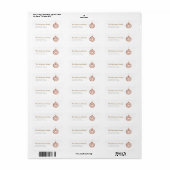 Minimalistische kerst donut Ornament Etiket (Full Sheet)