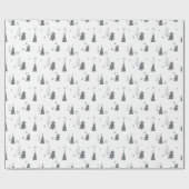 Minimalistische Kerst Eenvoudige Hand-getrokken Bo Cadeaupapier (Vlak)