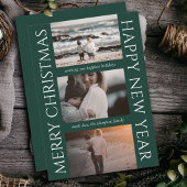 Minimalistische Kerst Elegante eenvoudige fotocoll Feestdagenkaart