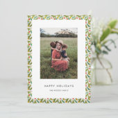 Minimalistische Kerst Feestelijke Vrolijke Feestda Feestdagenkaart (Staand voorkant)