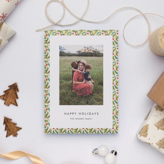 Minimalistische Kerst Feestelijke Vrolijke Feestda Feestdagenkaart