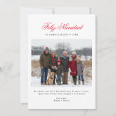 Minimalistische kerst Feliz Navidad Foto Spaans Feestdagenkaart (Voorkant)