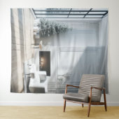 Minimalistische Kerst Glow BackDrop Wandkleed (In Situ (horizontaal))