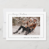 Minimalistische kerst Kaart (Voorkant)