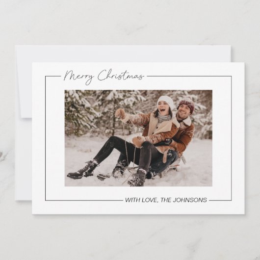 Minimalistische kerst Kaart (Voorkant)