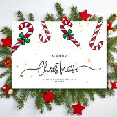 Minimalistische kerst Kaart Prettige feestdagen, e