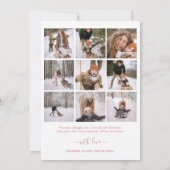 Minimalistische kerst met fotokaart kaart (Achterkant)