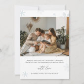 Minimalistische kerst met fotokaart kaart (Achterkant)