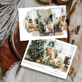 Minimalistische kerst met fotokaart kaart