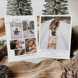 Minimalistische kerst met fotokaart kaart