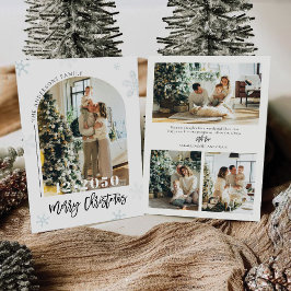 Minimalistische kerst met fotokaart kaart