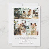 Minimalistische kerst met fotokaart kaart (Achterkant)