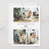 Minimalistische kerst met fotokaart kaart (Achterkant)