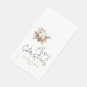 Minimalistische kerst met katoenen boeket servet (Hoek)