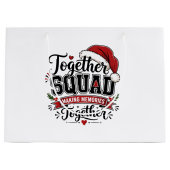 Minimalistische Kerst Moderne Kerstcadeautaszak St Groot Cadeauzakje (Voorkant)