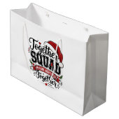 Minimalistische Kerst Moderne Kerstcadeautaszak St Groot Cadeauzakje (Voorkant Gekanteld)