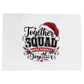 Minimalistische Kerst Moderne Kerstcadeautaszak St Groot Cadeauzakje (Achterkant)