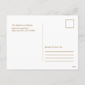 Minimalistische Kerst Ornament Ball Feestdagenkaart (Achterkant)