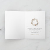 Minimalistische Kerst Ornament Ball Kaart (Binnen)