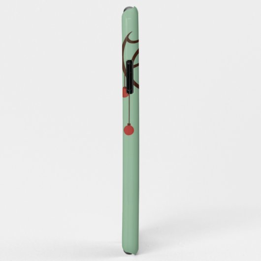 Minimalistische kerst rendier cadeau cadeau vakant Case-Mate iPhone case (Achterkant/rechts)