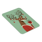Minimalistische kerst rendier cadeau cadeau vakant magneet (Rechterzijde)
