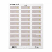 Minimalistische Kerst Rendier Retouradres Etiket (Full Sheet)