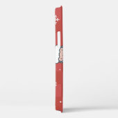 Minimalistische kerst: rood naadloos design. Case-Mate iPhone case (Achterkant / Rechts)