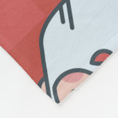 Minimalistische kerst: rood naadloos design. fleece deken (Hoek)