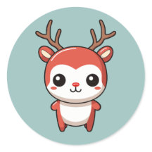 Minimalistische kerst Schattige Baby Rudolph rendi