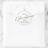 Minimalistische Kerst stickers - moderne Ornamente (Tas)