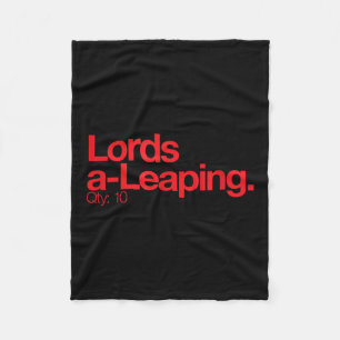 Minimalistische Kerst T-shirt - Lords A Leang Q 10 Fleece Deken