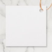 Minimalistische kerst Waterverf Evergreen Snow Bedankjes Labels (Achterkant)