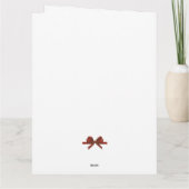 Minimalistische kerst Waterverf Evergreen Snow Kaart (Achterkant)