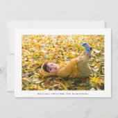 Minimalistische kerst wit zwart foto's Lijst Feestdagenkaart (Voorkant)