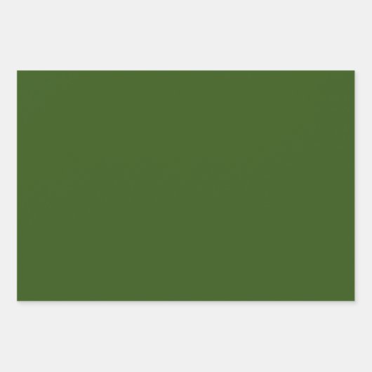 Minimalistische Kerst Witte Herten in Bomen Rood G Inpakpapier Vel (Voorkant 2)