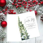 Minimalistische kerstboho kerstdiner kaart