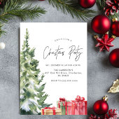 Minimalistische kerstboho kerstdiner kaart