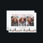 Minimalistische kerstbomen cadeaus vakantiefoto feestdagenkaart<br><div class="desc">Minimalistische Christmas Trees Gifts Holiday Photo Christmas Kaart met 3 van uw favoriete foto's! Wens je vrienden en familie een vrolijk vakantieseizoen met deze prachtige kaart! Neem contact met ons op via cedarandstring@gmail.com als u hulp nodig hebt bij het ontwerp of de bijbehorende producten.</div>