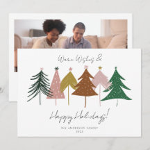 Minimalistische Kerstbomen Foto
