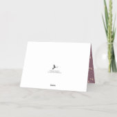 Minimalistische kerstbomen foto Real Folie Feestdagenkaart (Achterkant)