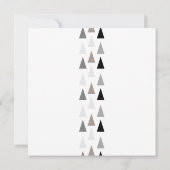 Minimalistische Kerstbomen Kerstfeest Bedrijfsfees Kaart (Achterkant)