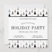 Minimalistische Kerstbomen Kerstfeest Bedrijfsfees Kaart (Voorkant)