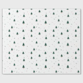 Minimalistische kerstboom cadeaupapier (Vlak)