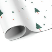 Minimalistische kerstboom cadeaupapier (Rol Hoek)