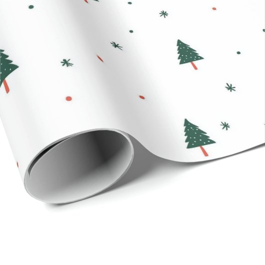 Minimalistische kerstboom cadeaupapier (Rol Hoek)